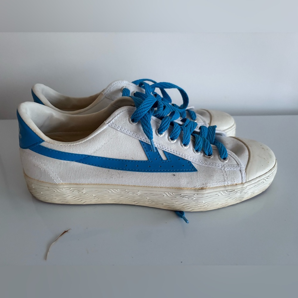 Warriorshoes Classic Canvas Skate Sneaker Low-Top Lace-up Style Couple Rubber